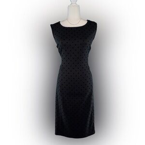 Susan Graver Classic Black Polka Dot Sleeveless Dress Size Women’s XL